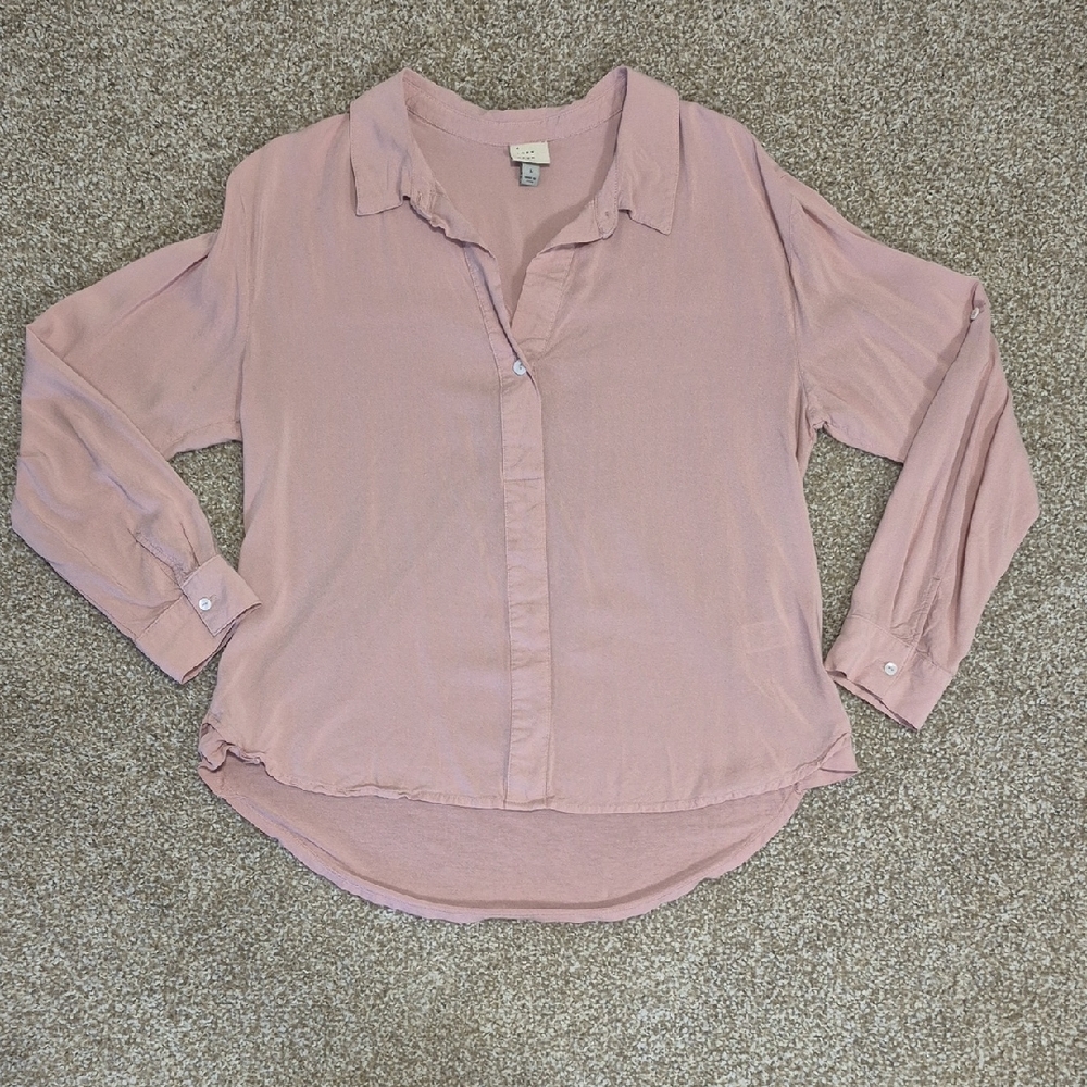 a new day Mauve Button-Down Shirt